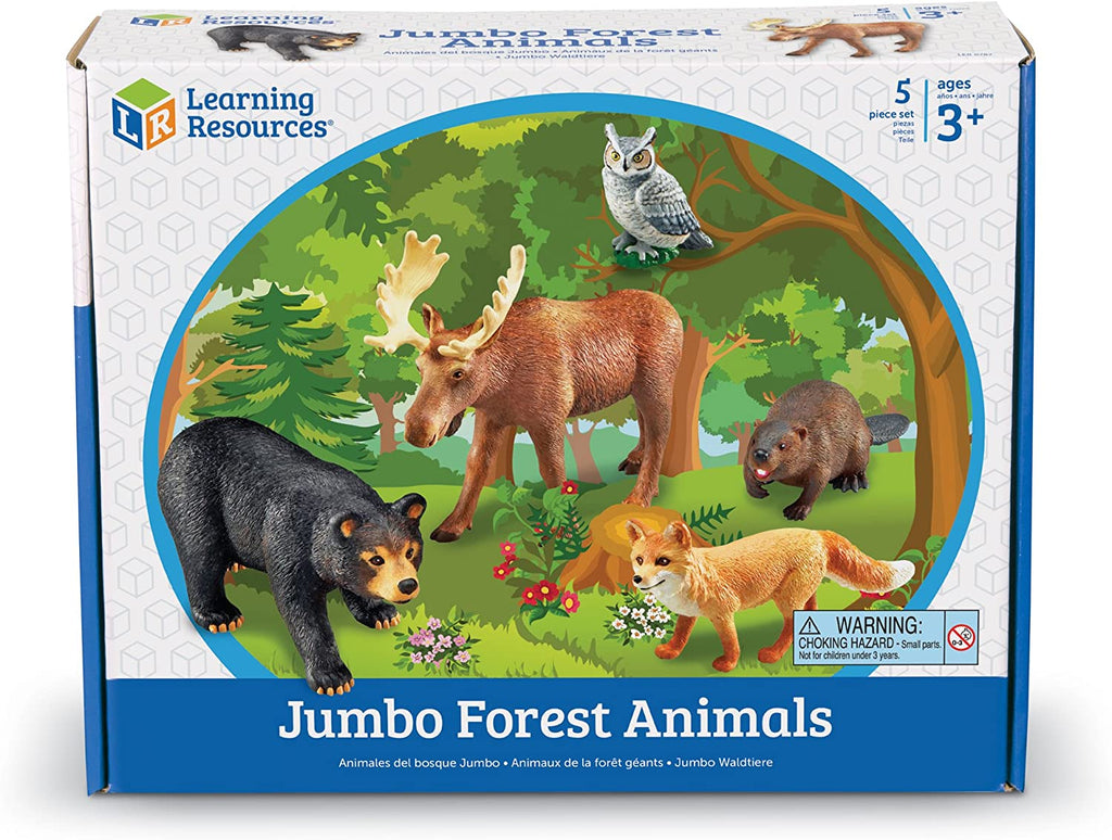 Jumbo Forest Animals - Durable forest animal figurines for