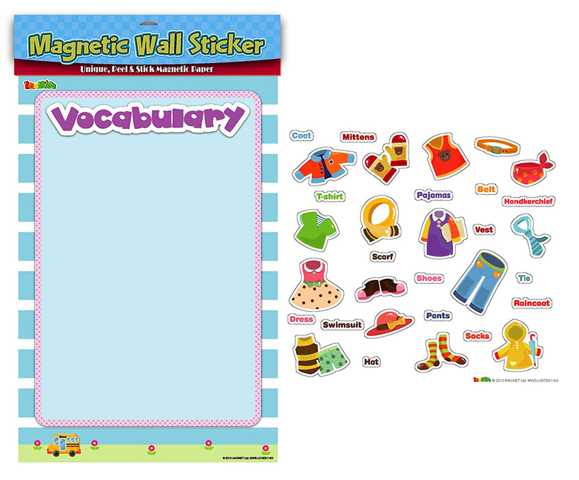 Magnetic Wall Sticker Vocabulary-Occupations, Verbs, Tools, St