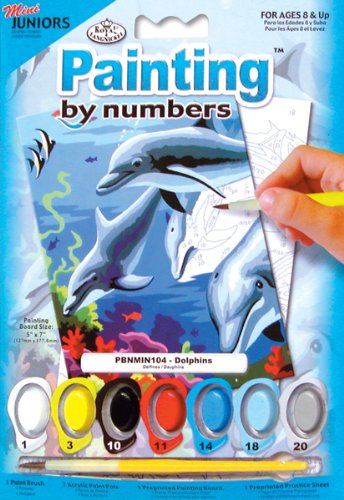 Dolphins, Mini- Paint By Number