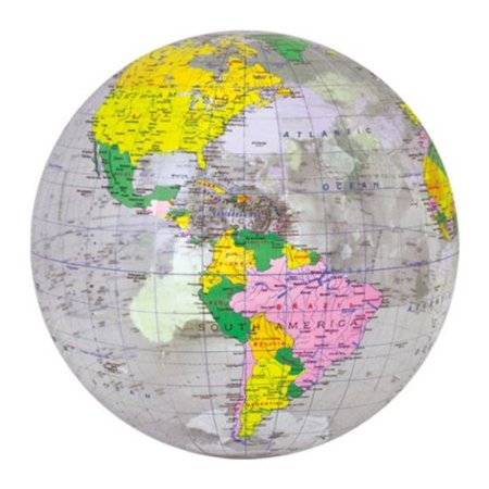 16" Transparent World Globe