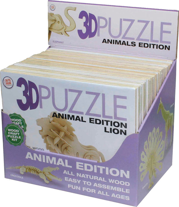 3D Wooden Puzzle Animals