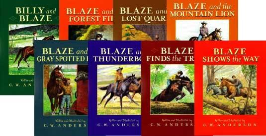 Set of 8 Blaze Books