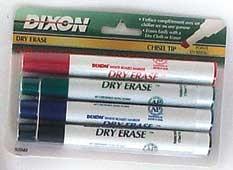 Dry erase markers--chisel pt.