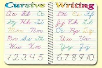 Cursive Writing - mat