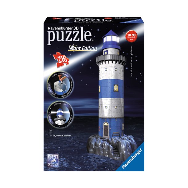 Lighthouse at Night 3D Puzzle