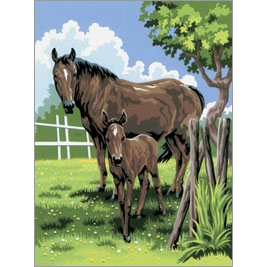 Mare & Foal - Painting  PJS21