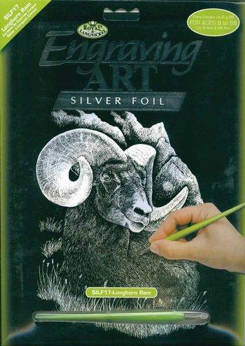 Silver Engraving- Longhorn Ram