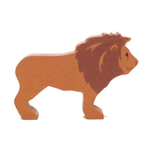 Wooden Lion Toy