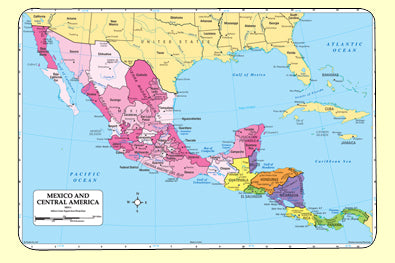 Mexico/Central America Map-Mat