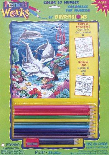 Dolphins in/Sea-Pencilworks