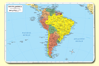 South America Map - Mat